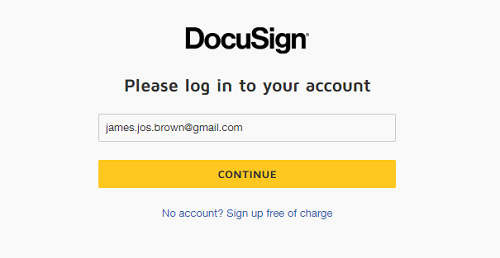 パスワードを変更するには Docusignサポートセンター