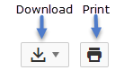 Download Print icons