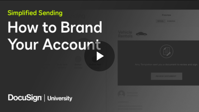 Play Video: How to Brand your Account