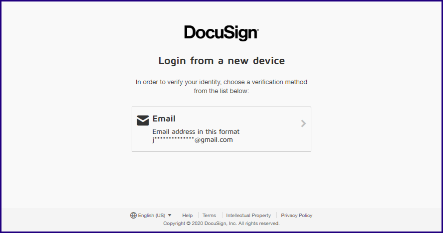 Authentication means the identity of both parties is verified Why Am I Being Asked To Verify My Identity When Logging In From A New Device Docusign Support Center
