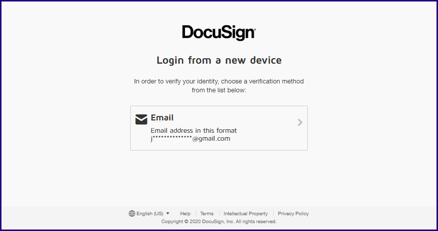 Why Am I Being Asked To Verify My Identity When Logging In From A New Device Docusign Support Center