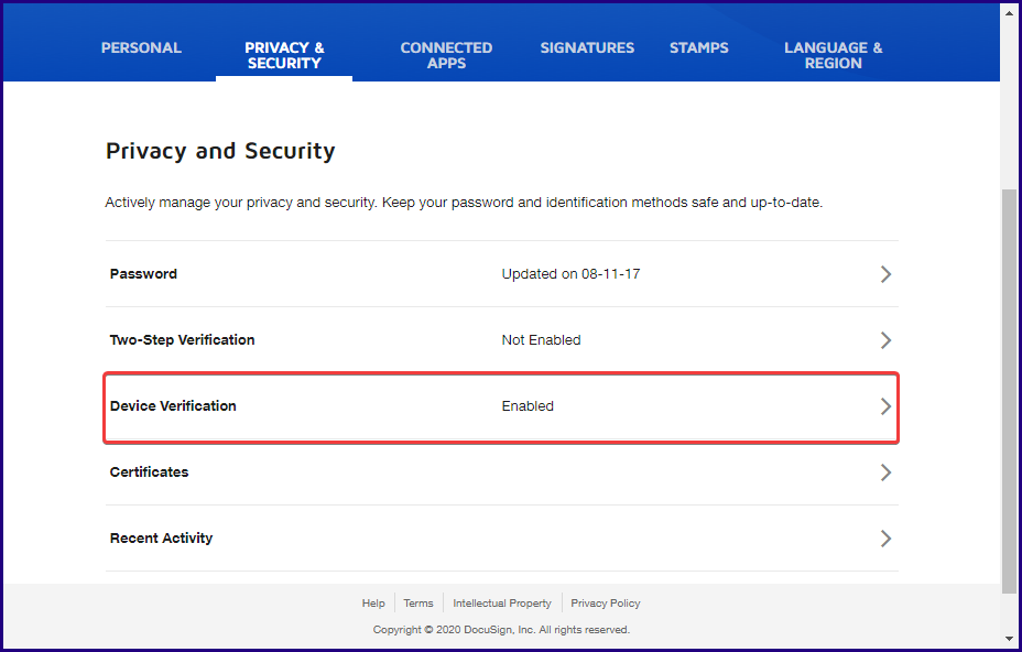 Why Am I Being Asked To Verify My Identity When Logging In From A New Device Docusign Support Center