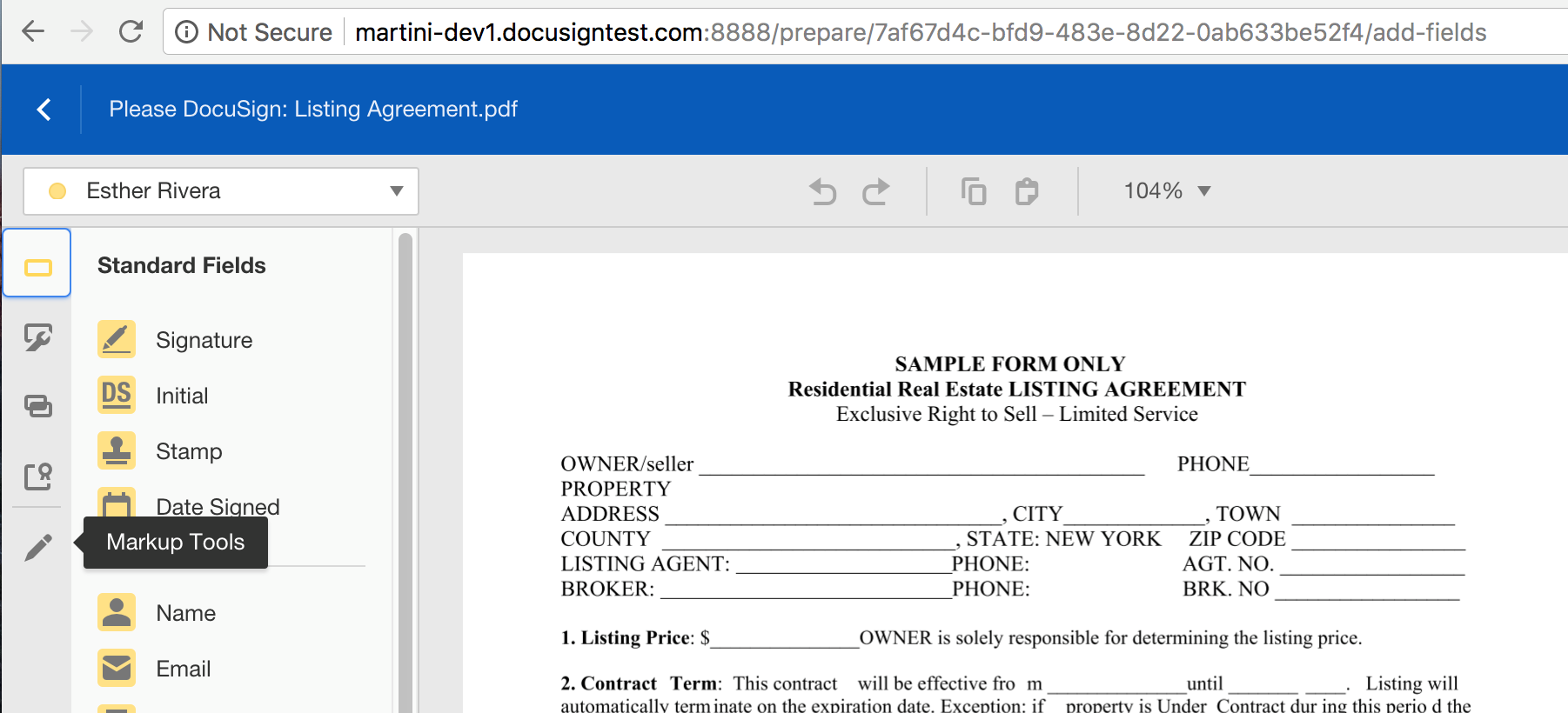 Strikethrough For Real Estate Docusign Support Center