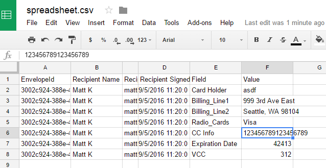 Why Are Form Data And Retrieve Csv Reports Replacing Numbers After The 2085