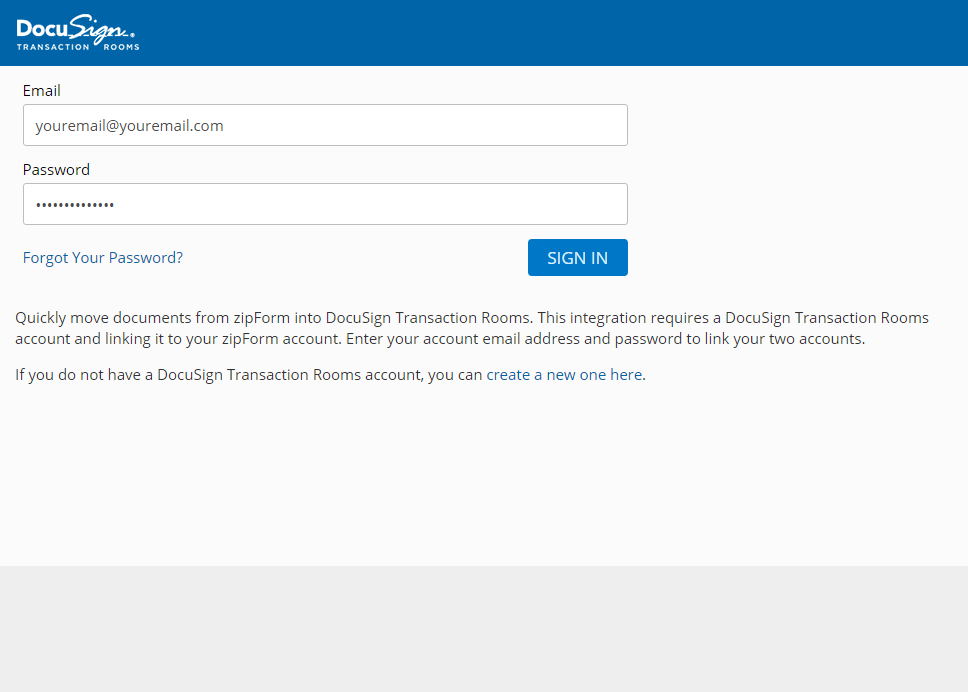 How To Send Zipform Forms To Docusign Rooms For Real Estate