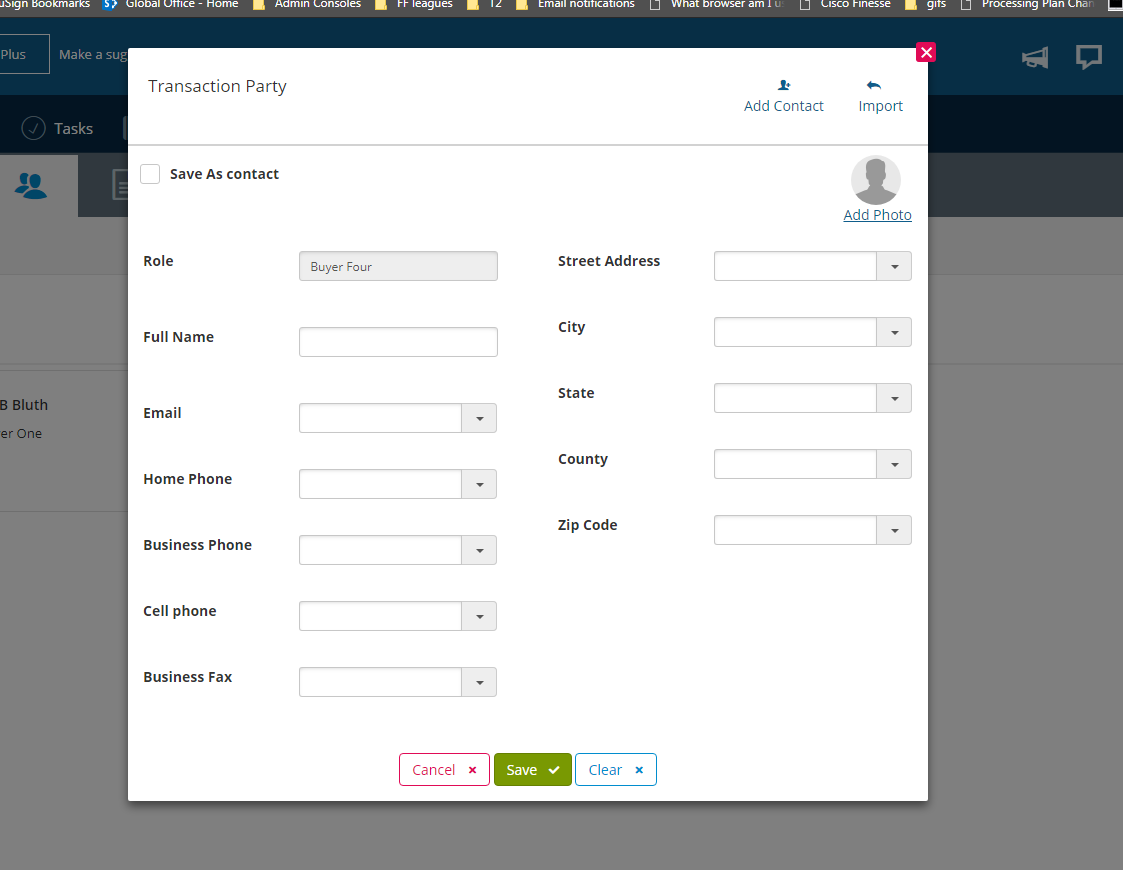 When sending an envelope from zipForm, how do I make sure the