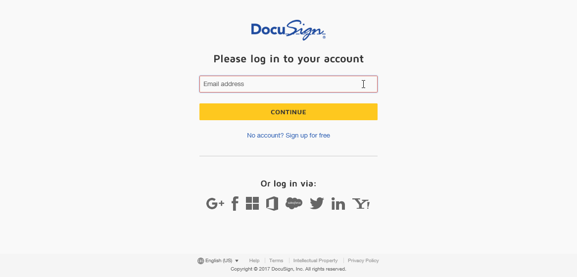 Why I am I stuck on the DocuSign Login screen? | DocuSign Support Center