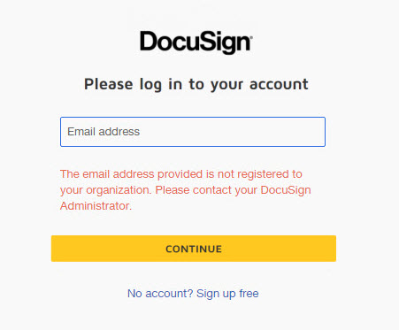 Address register used com cannot to email be Registration Failed