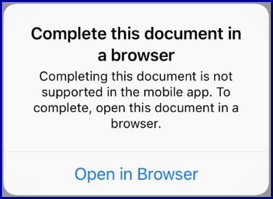 Error: Complete this document in a browser