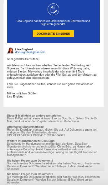 Ich Brauche Zum Signieren Des Umschlags Einen Zugriffscode Woher Bekomme Ich Diesen Code Docusign Supportcenter