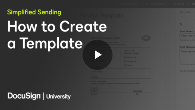 Play Video: How to Create a Template