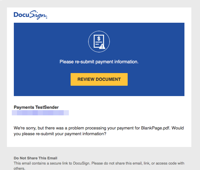 Why am I getting a payment failure?
