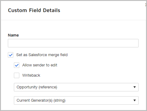 **Legacy** DocuSign eSignature for Salesforce - Merge Fields From ...