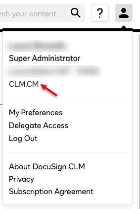 DocuSign CLM: Find your version