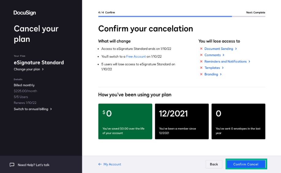 Como faço para cancelar uma assinatura do Reimagine?