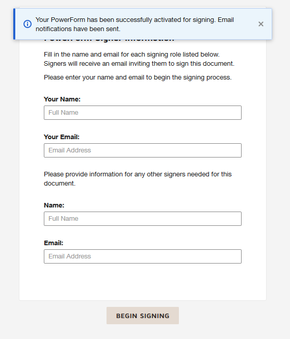 Remove system generated Access Code requirement for email PowerForms