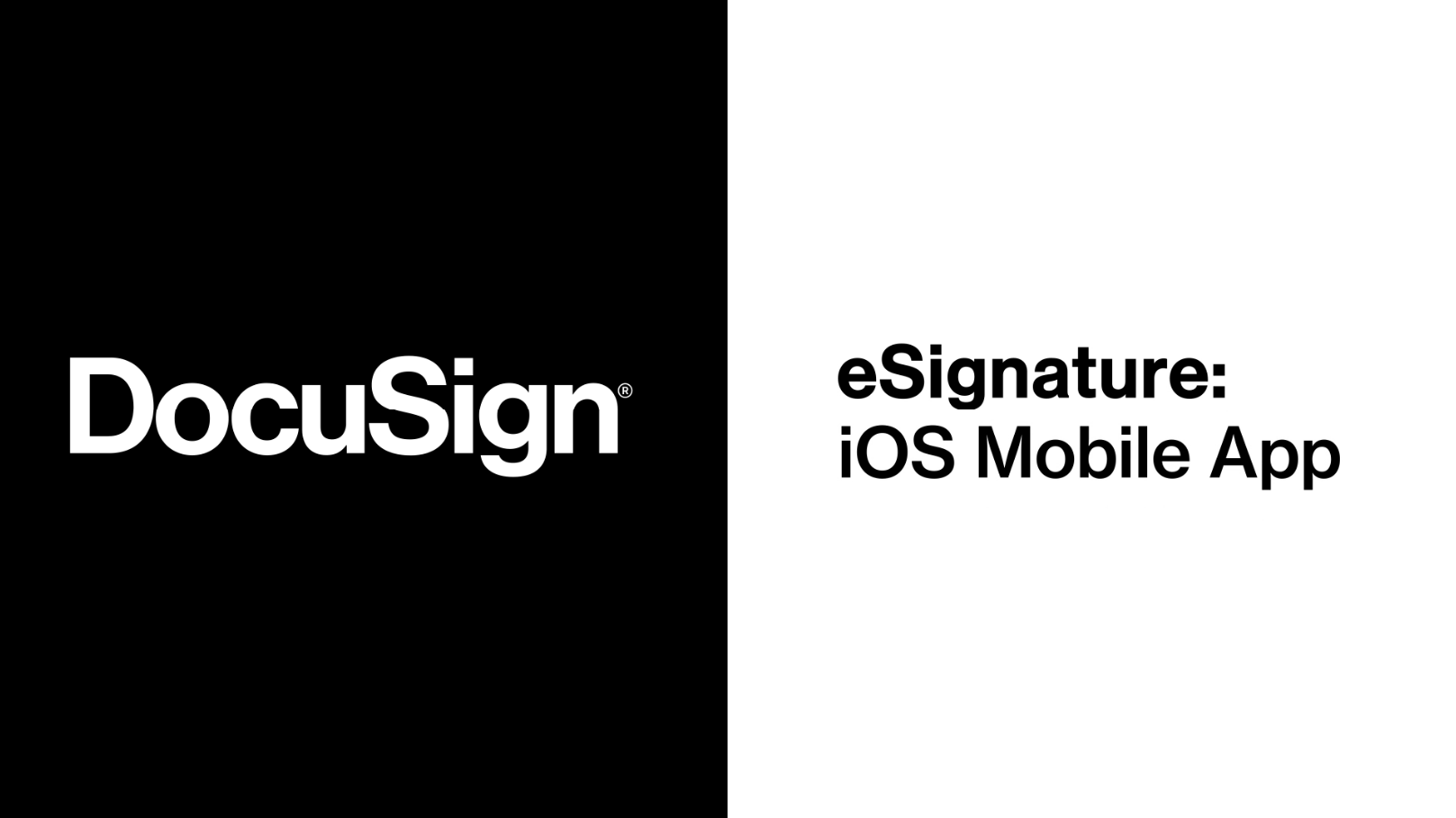 DocuSign iOS Mobile App Overview