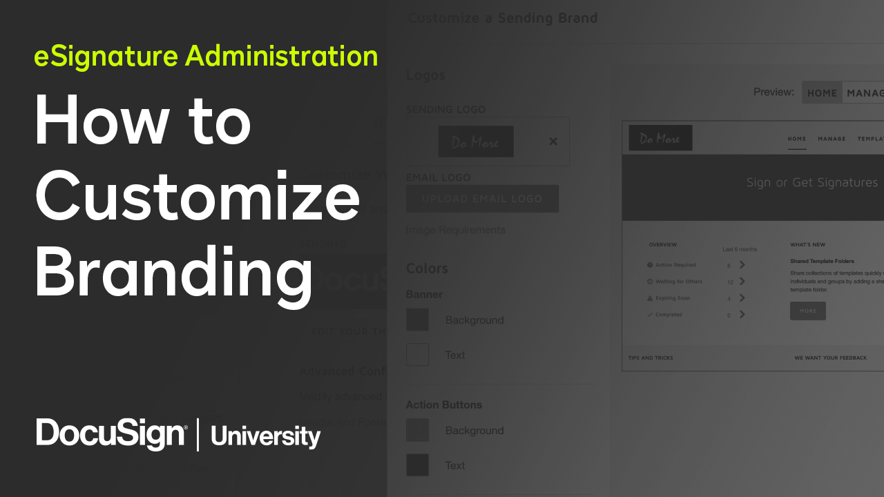 Video: eSignature Administration: How to Customize branding