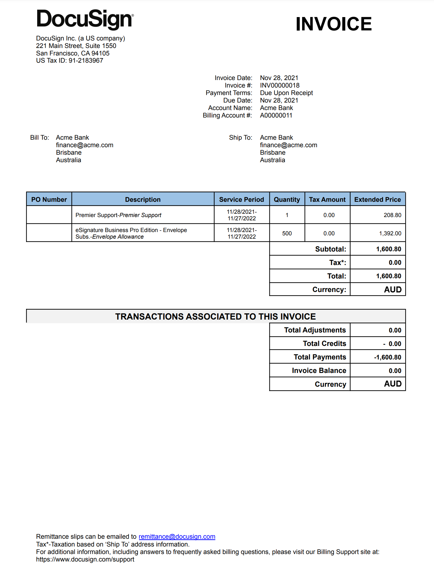 understanding-your-docusign-invoice-for-direct-plans