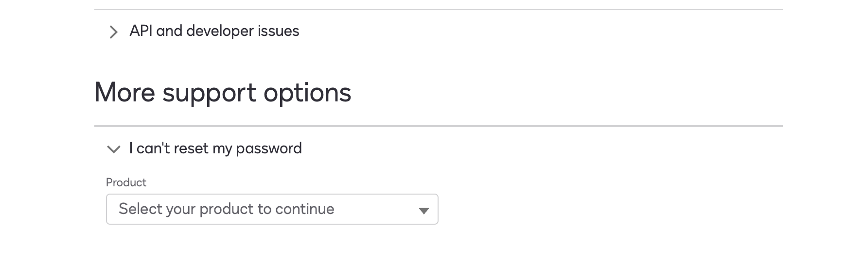 An image of the More Support Options button in the Get Support page of the Docusign Support Center.