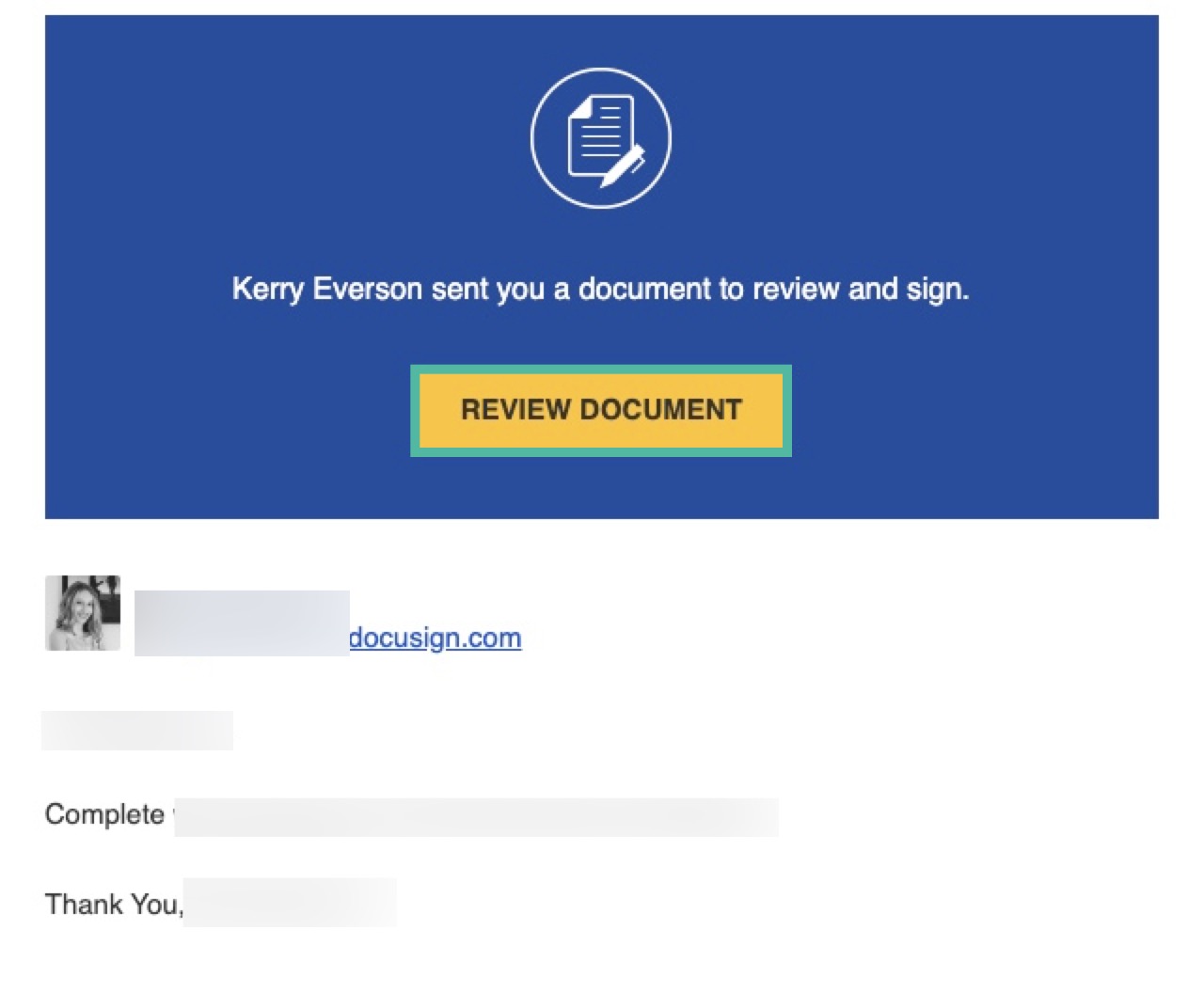 エンベロープのアクセスコードを見つけて署名する