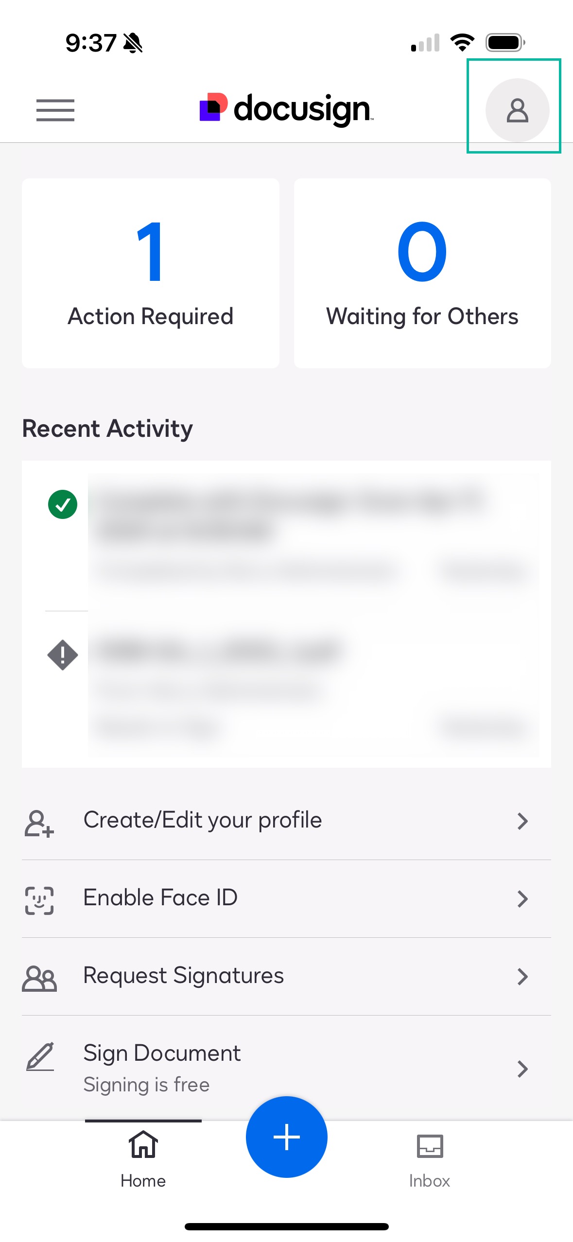 Change your Email Address in the Docusign Mobile App for iOS (iPad ...